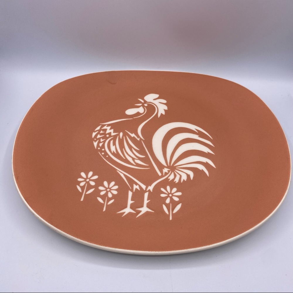 Vintage Harkerware Rooster Platter